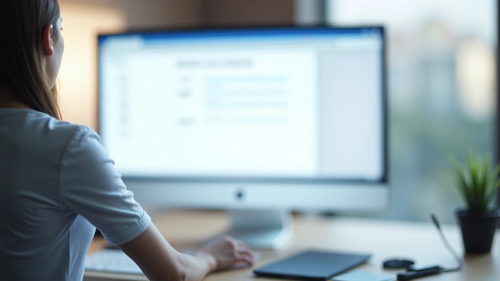 Ecrã de computador mostrando formulário de configuração de email com campos preenchidos