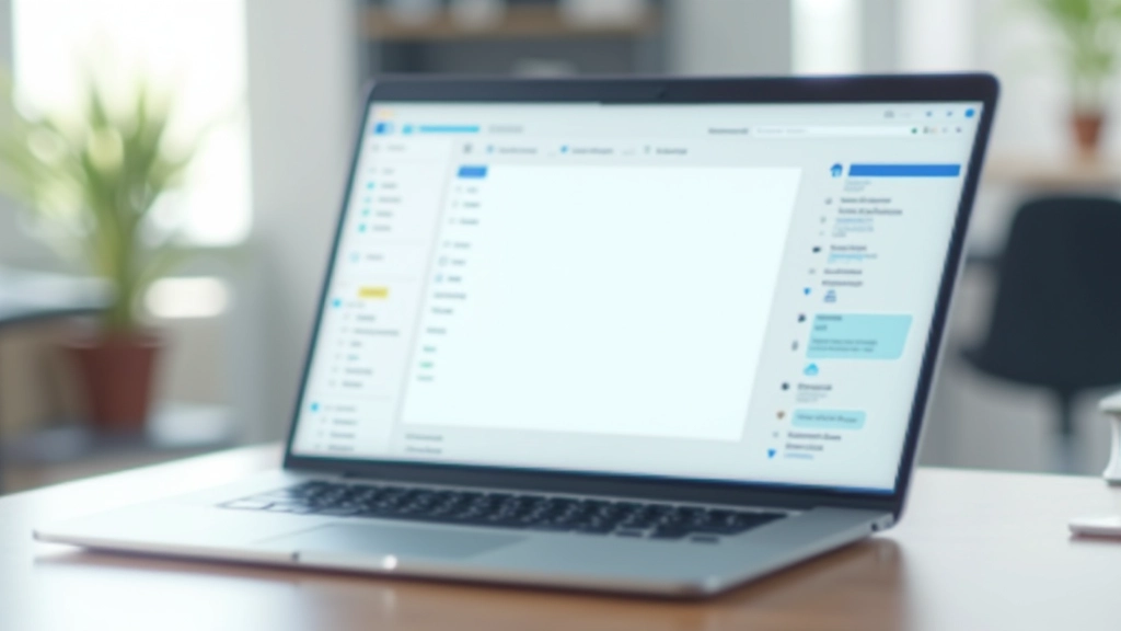 Estrutura de pastas de email organizada numa hierarquia clara com várias categorias expandidas
